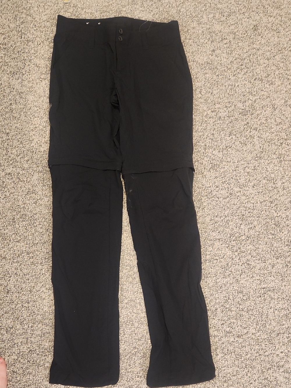 Columbia Convertible Black Zip-Off Hiking Pants